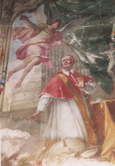 San Carlo Borromeo e la peste del 1500, nella chiesetta di San Gregorio.